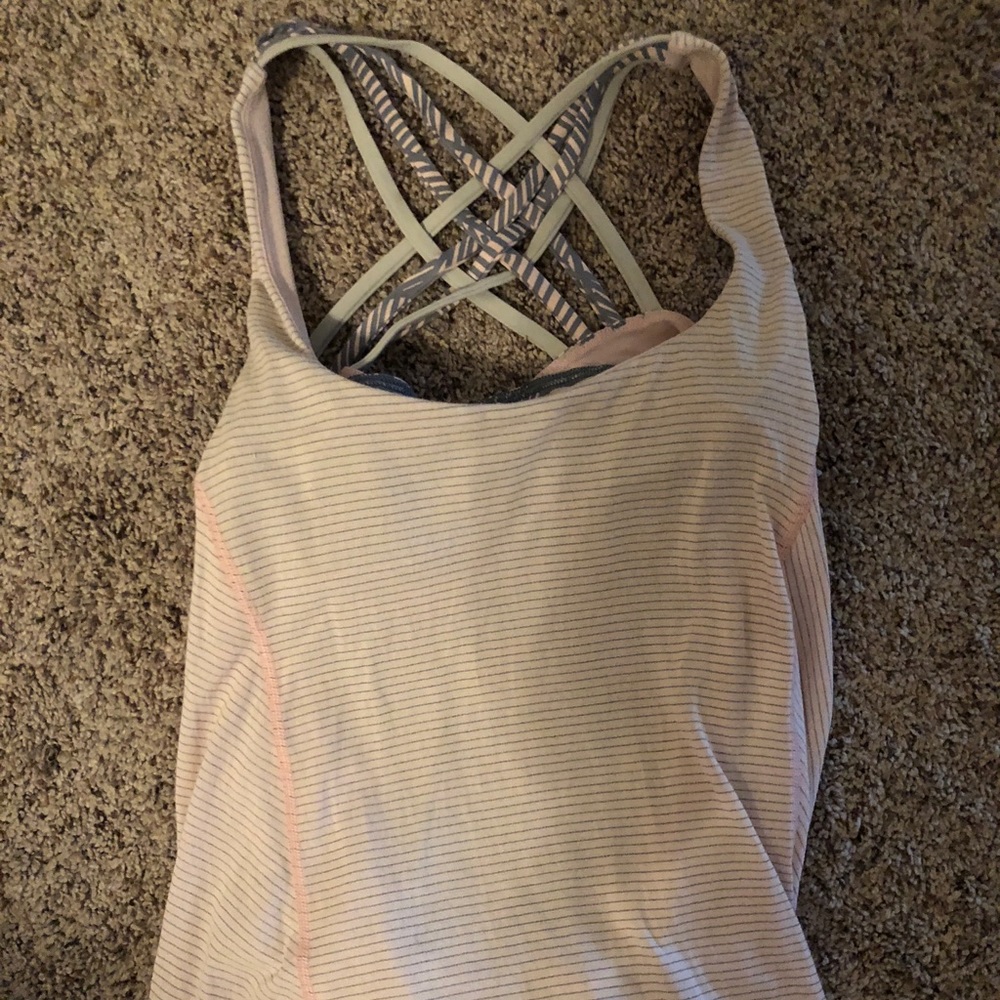 Lulu lemon tank top open back size 4